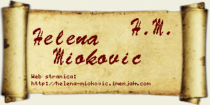 Helena Mioković vizit kartica